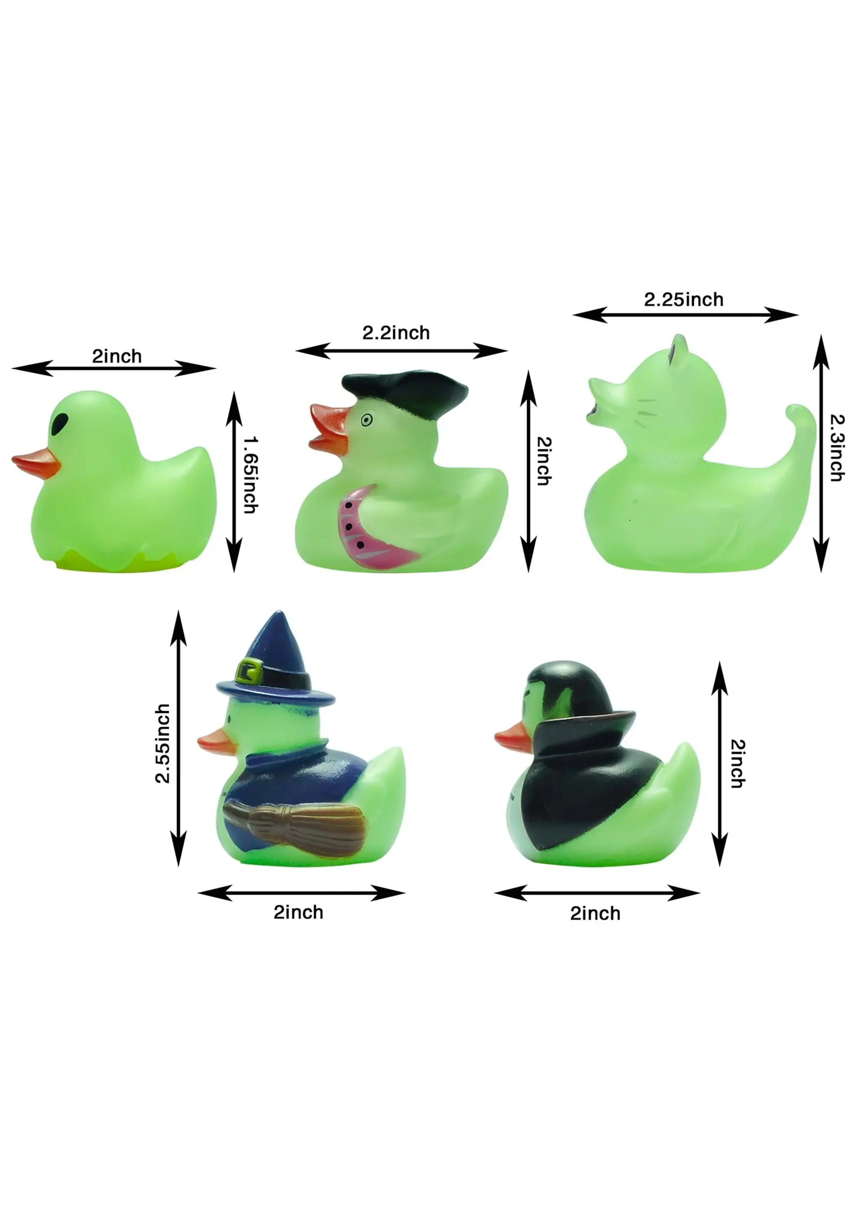 Joyin Pack Of 12 Glow In The Dark Halloween Rubber Duckies 6 Joyin Pack Of 12 Glow In The Dark Halloween Rubber Duckies - Image 4