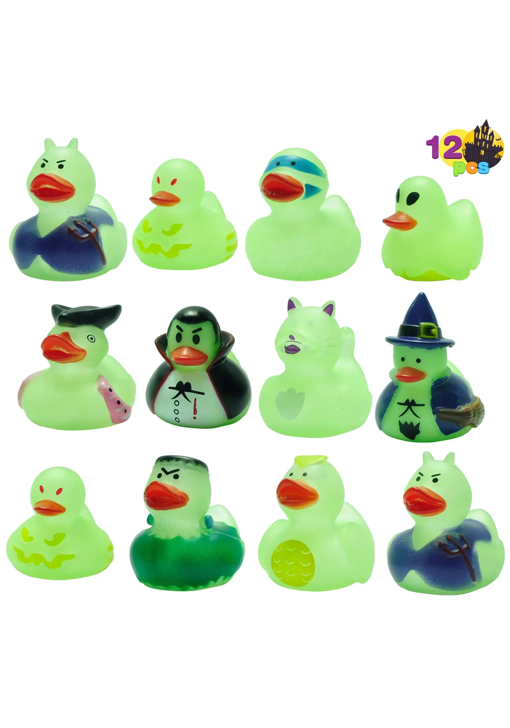 Joyin Pack Of 12 Glow In The Dark Halloween Rubber Duckies 3 Joyin Pack Of 12 Glow In The Dark Halloween Rubber Duckies