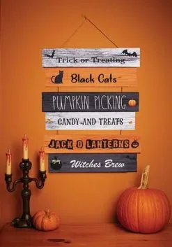 Fun World Cute Greeting Halloween Sign 6 Fun World Cute Greeting Halloween Sign -Skeletons And Skulls Sales Shop halloween cute greeting sign alt 1