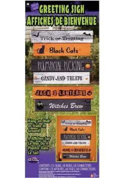 Fun World Cute Greeting Halloween Sign 7 Fun World Cute Greeting Halloween Sign -Skeletons And Skulls Sales Shop halloween cute greeting sign alt 2