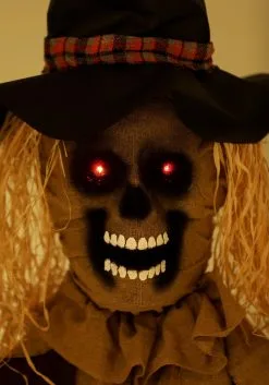 Yihai Hanging Scarecrow With Color Changing LED Lights Decoration -Skeletons And Skulls Sales Shop hanging scarecrow with color change led lights alt 2