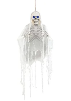 Yihai Haunted Hanging Skeleton With Blue Light Up Eyes Decoration 7 Yihai Haunted Hanging Skeleton With Blue Light Up Eyes Decoration -Skeletons And Skulls Sales Shop hanging skeleton blue light alt 2