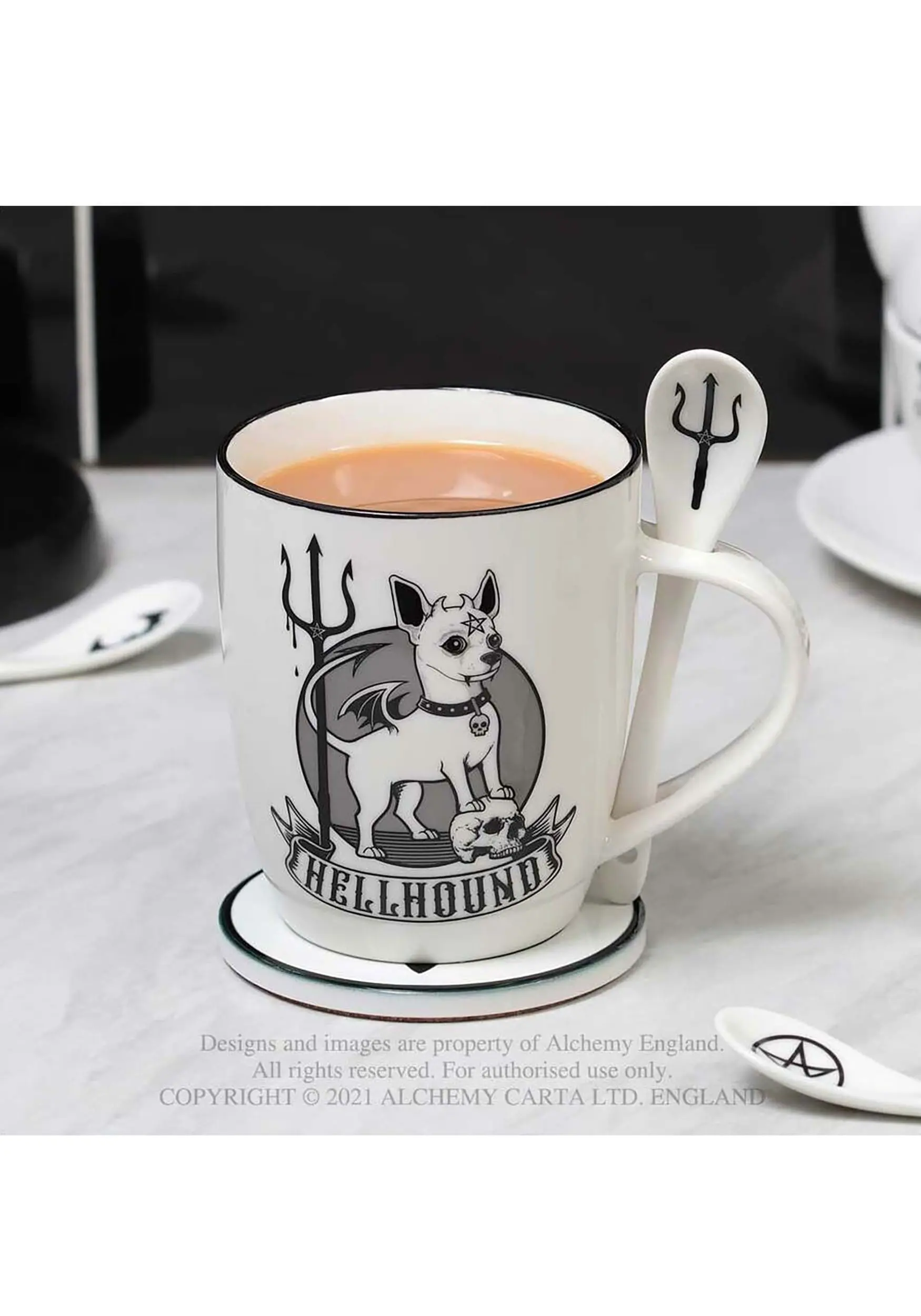Alchemy Of England Hellhound Mug And Spoon Set 4 Alchemy Of England Hellhound Mug And Spoon Set - Image 2