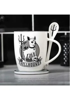 Alchemy Of England Hellhound Mug And Spoon Set 8 Alchemy Of England Hellhound Mug And Spoon Set -Skeletons And Skulls Sales Shop hellhound mug and spoon set alt 2