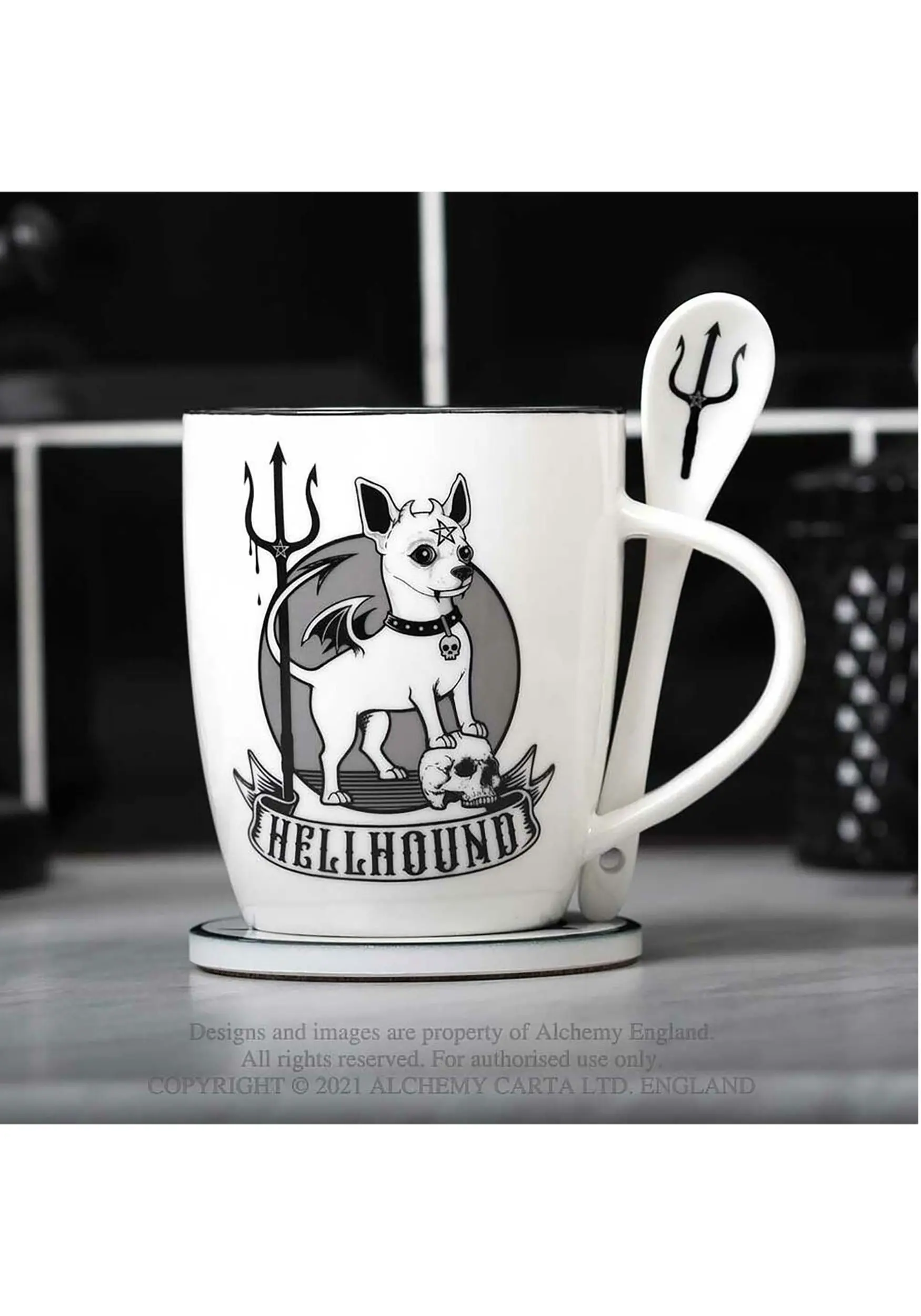 Alchemy Of England Hellhound Mug And Spoon Set 5 Alchemy Of England Hellhound Mug And Spoon Set - Image 3