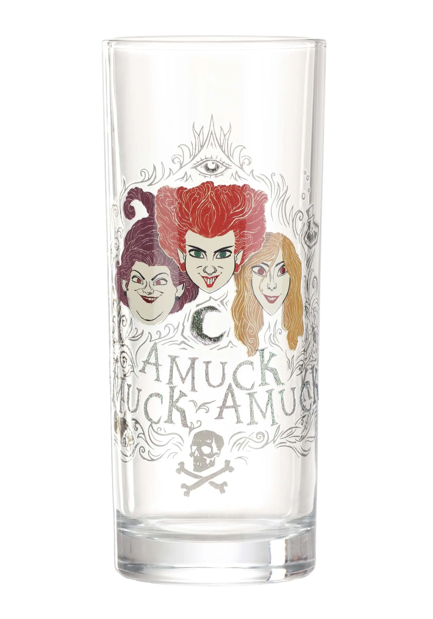Silver Buffalo Hocus Pocus Glitter Glass Tumbler Set 5 Silver Buffalo Hocus Pocus Glitter Glass Tumbler Set - Image 3