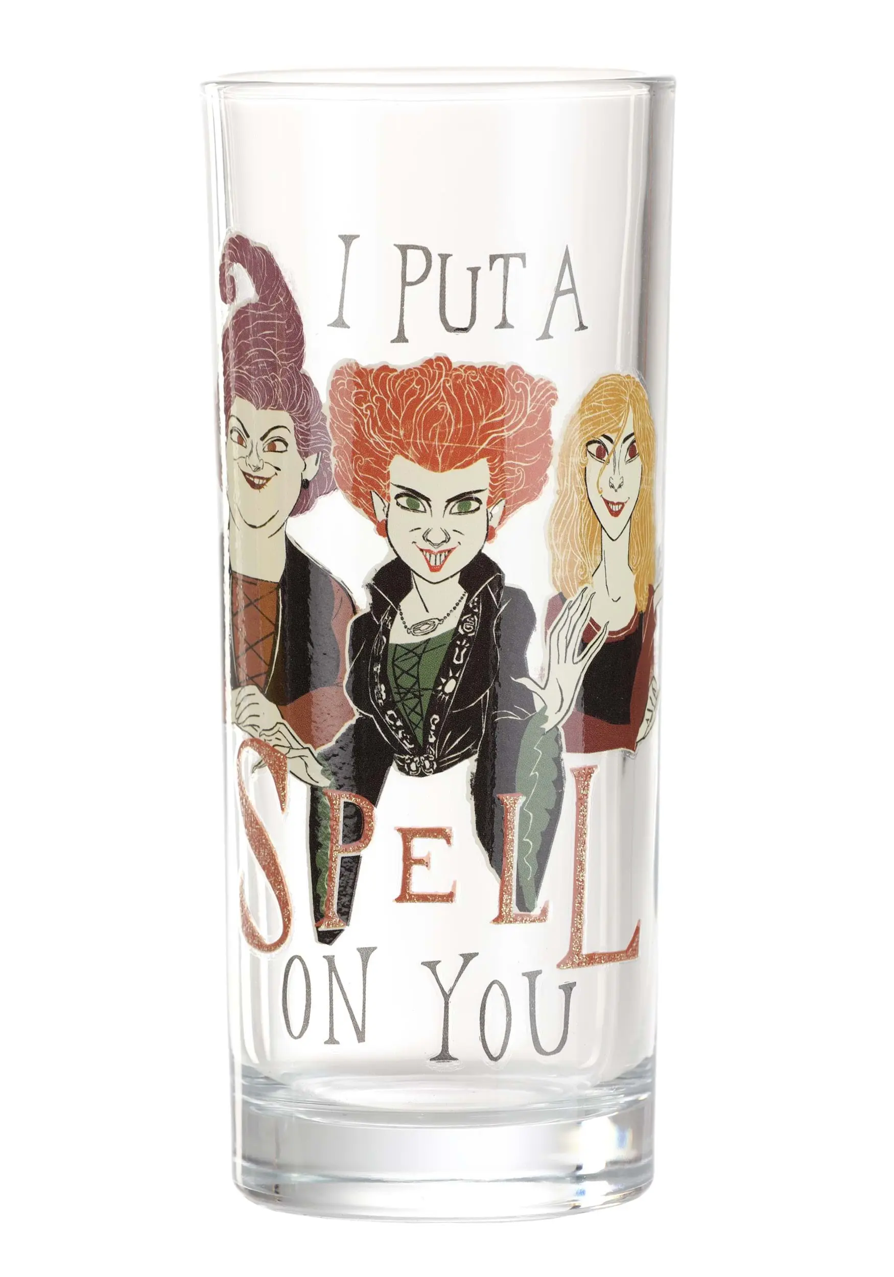 Silver Buffalo Hocus Pocus Glitter Glass Tumbler Set 7 Silver Buffalo Hocus Pocus Glitter Glass Tumbler Set - Image 5