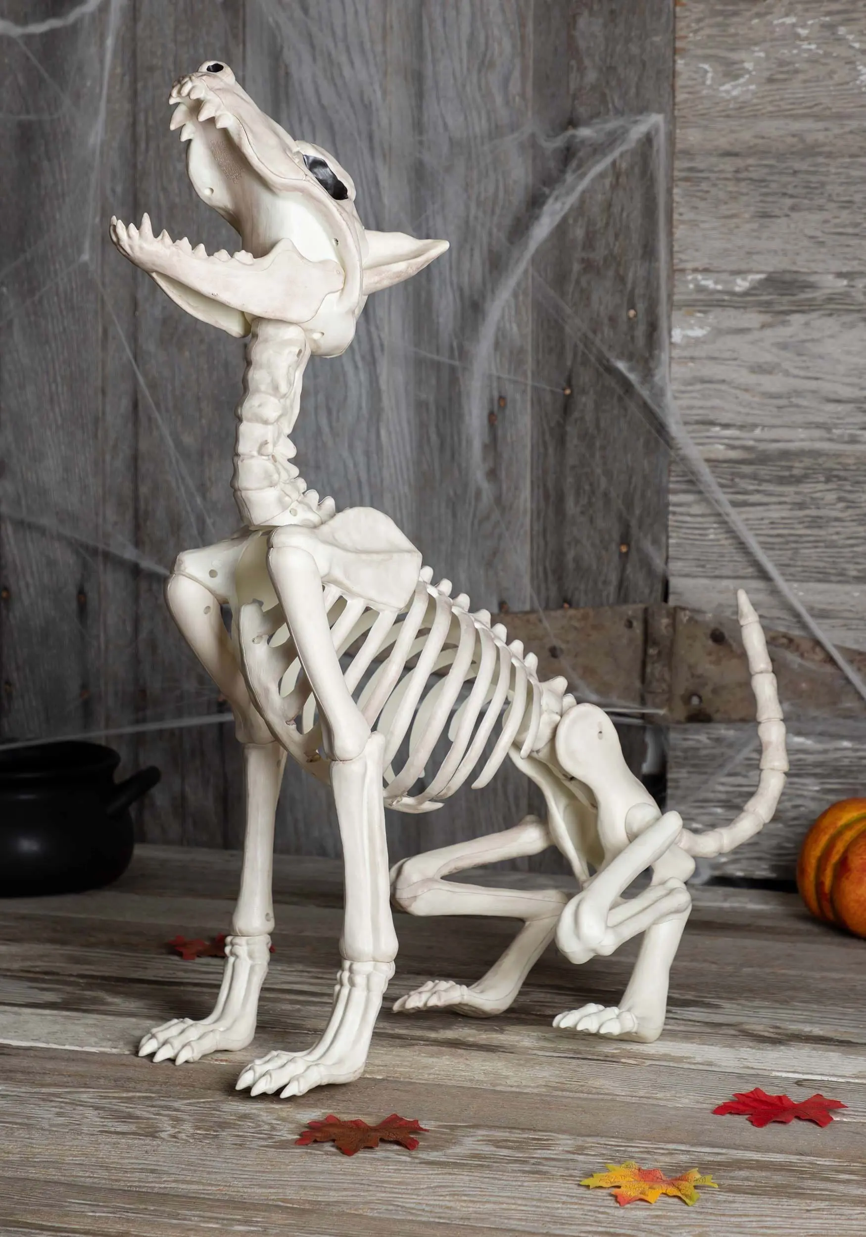 Seasons (HK) Ltd. Howl At The Moon Skeleton Dog 27" Halloween Prop 3 Seasons (HK) Ltd. Howl At The Moon Skeleton Dog 27" Halloween Prop