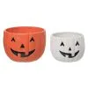 Transpac Set Of 2 Jack-O-Lantern Bowls For Candy 2 Transpac Set Of 2 Jack-O-Lantern Bowls For Candy -Skeletons And Skulls Sales Shop jack o lantern candy bowls