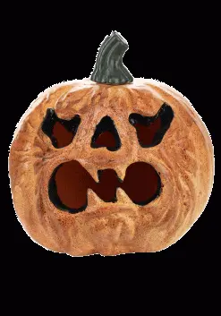 Yihai Light Up Haunted Pumpkin With Red Lights Decoration 7 Yihai Light Up Haunted Pumpkin With Red Lights Decoration -Skeletons And Skulls Sales Shop light up haunted pumpkin prop red lights alt 1