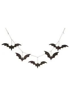 Transpac Metal Bats Banner Halloween Decoration