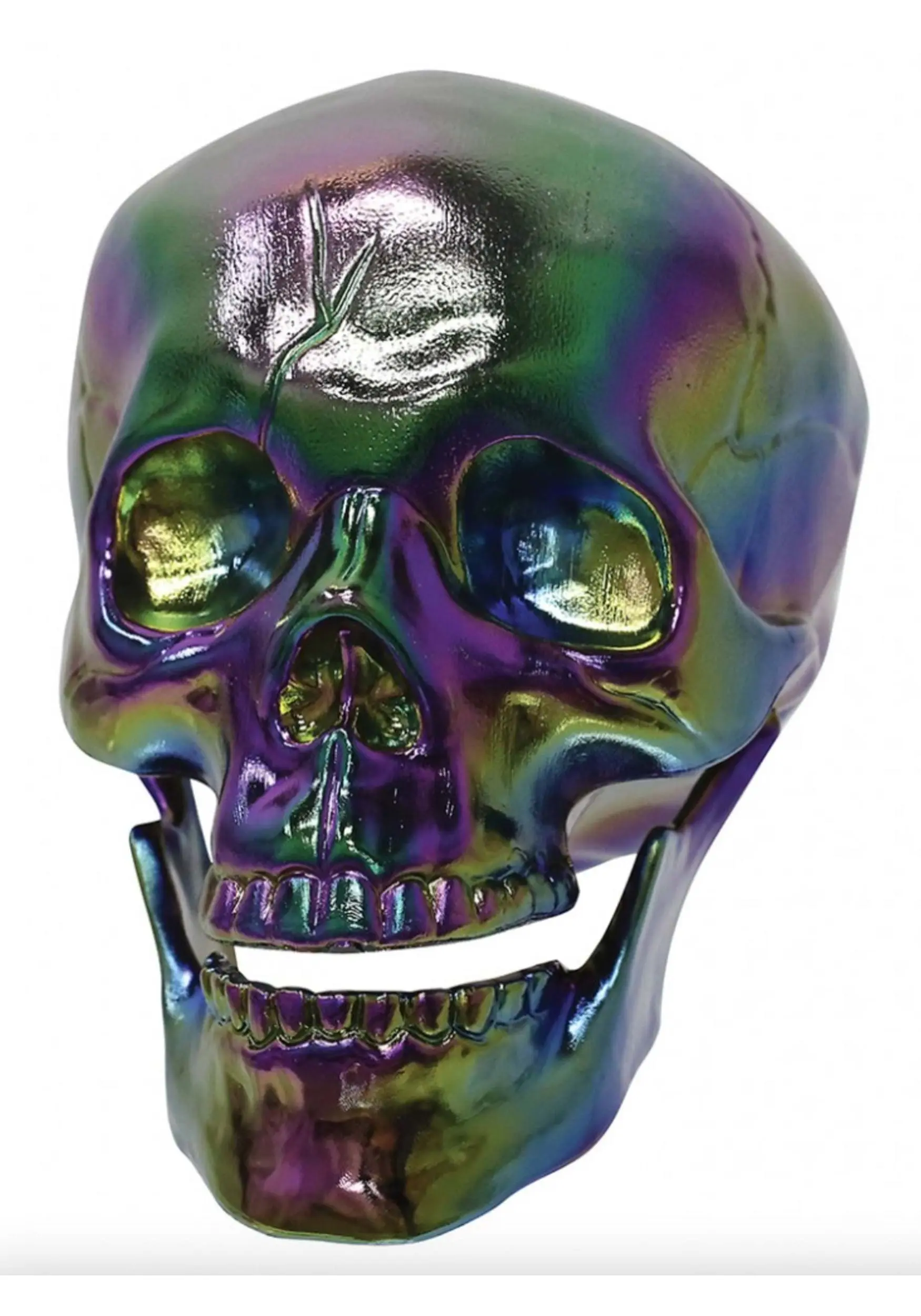 Seasons (HK) Ltd. Oil Slick Skull Halloween Decoration 3 Seasons (HK) Ltd. Oil Slick Skull Halloween Decoration