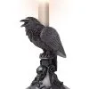 Alchemy Of England Edgar Allan Poe's Raven Candle Stick Holder
