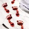 Aroma White PVC Bloody Foot Print Halloween Decoration -Skeletons And Skulls Sales Shop pvc bloody foot print white