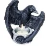 Alchemy Of England Black Raven Tea Light Candle Holder Decoration 2 Alchemy Of England Black Raven Tea Light Candle Holder Decoration -Skeletons And Skulls Sales Shop raven tea light holder