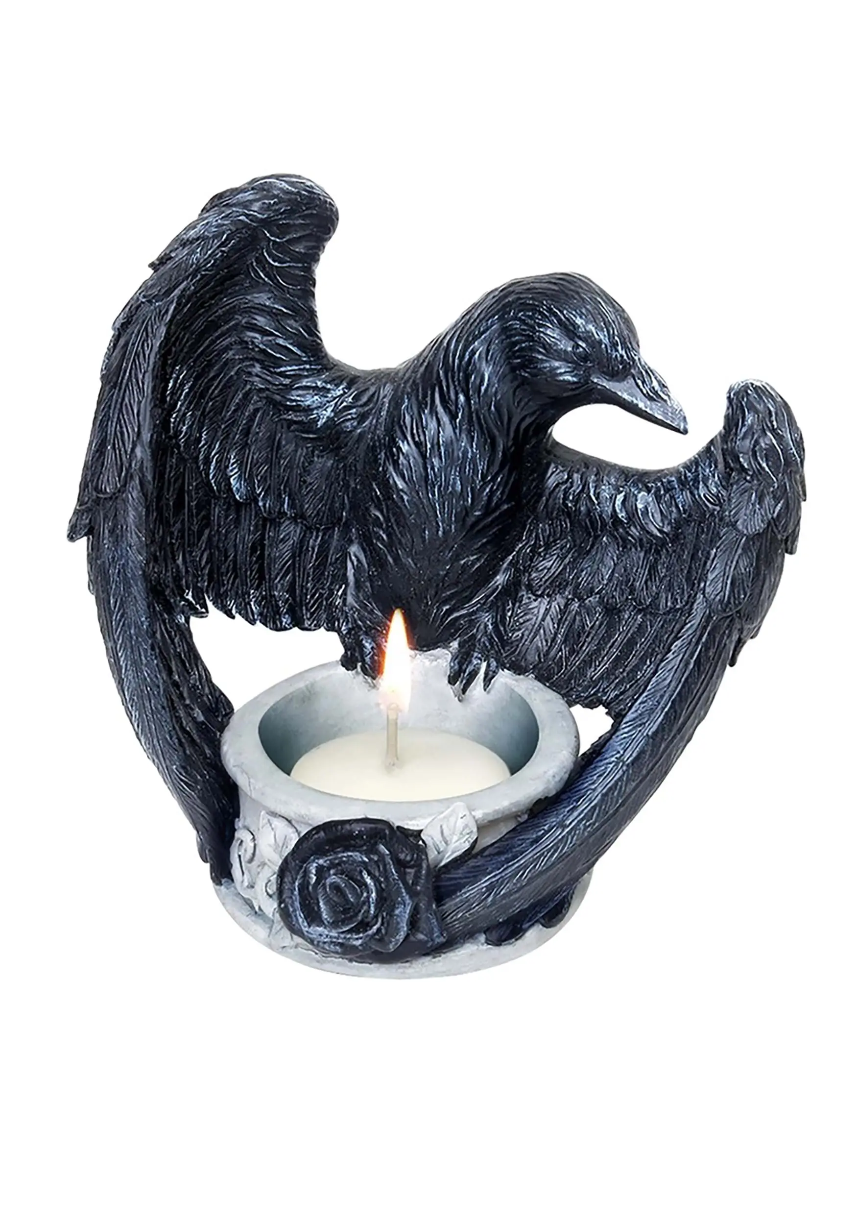 Alchemy Of England Black Raven Tea Light Candle Holder Decoration 3 Alchemy Of England Black Raven Tea Light Candle Holder Decoration