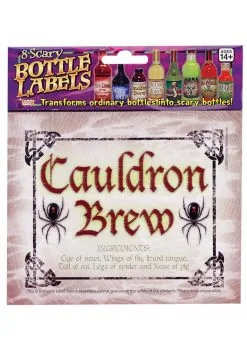 Forum Novelties, Inc Set Of Eight Scary Sticker Bottle Labels 11 Forum Novelties, Inc Set Of Eight Scary Sticker Bottle Labels -Skeletons And Skulls Sales Shop set of 8 scary bottle labels alt 4