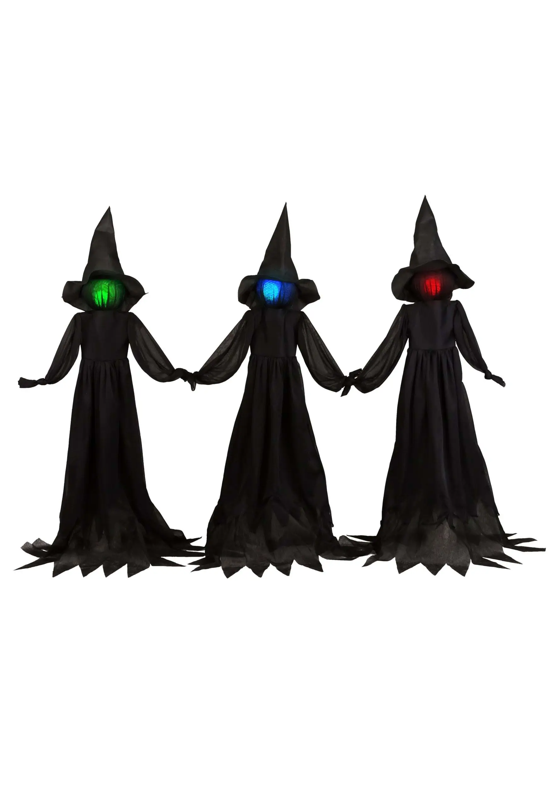 Aroma 4' Holding Hands Witches - Set Of 3 Halloween Decoration 4 Aroma 4' Holding Hands Witches - Set Of 3 Halloween Decoration - Image 2