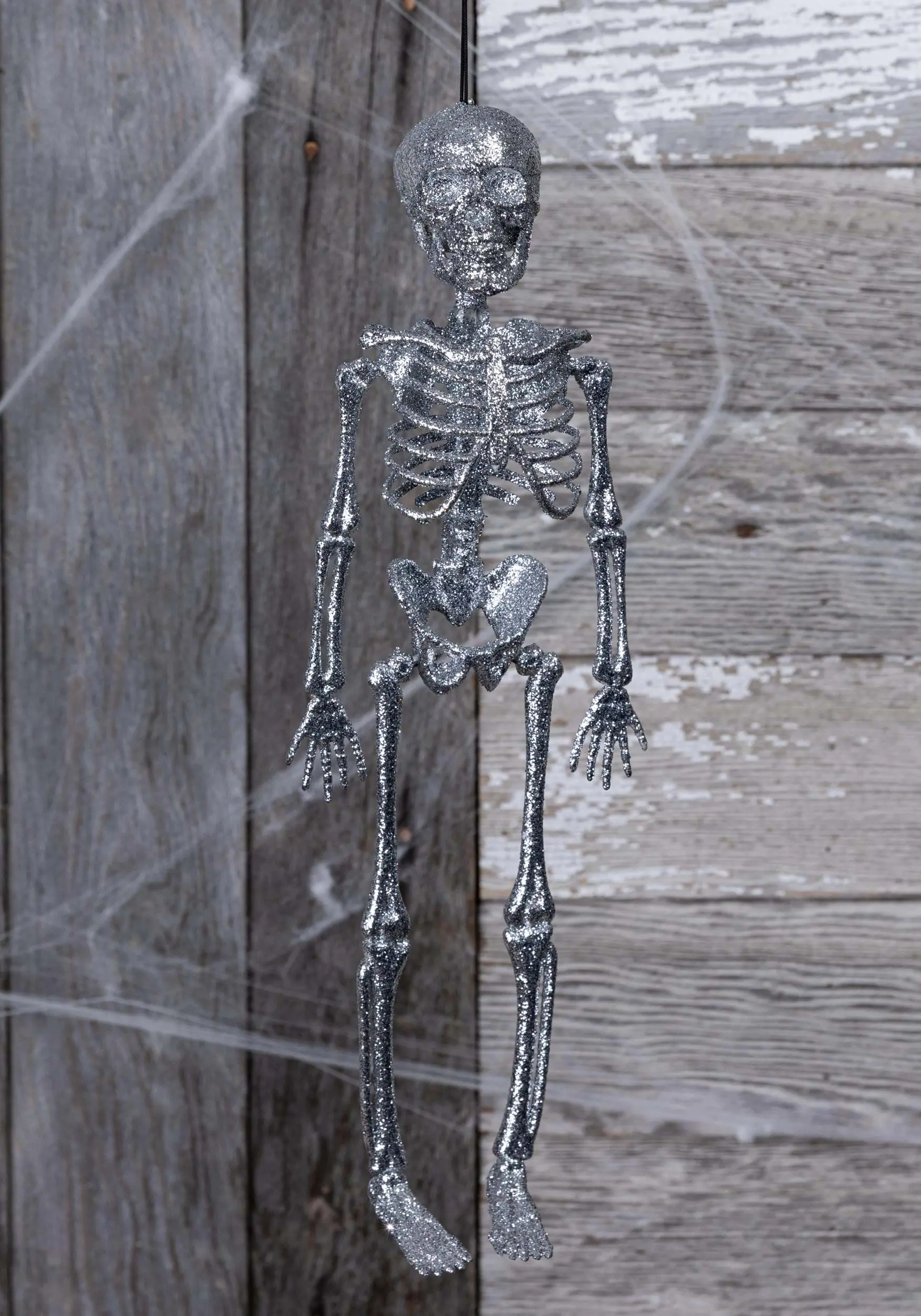 Yihai Silver Glitter Skeleton Halloween Decoration 3 Yihai Silver Glitter Skeleton Halloween Decoration