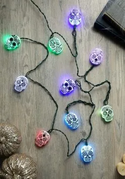 Kurt Adler Sugar Skull Light Set