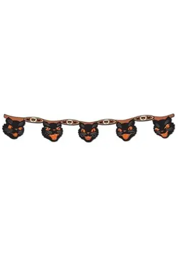 Beistle Vintage Joined Cat Streamer Halloween Decoration 3 Beistle Vintage Joined Cat Streamer Halloween Decoration
