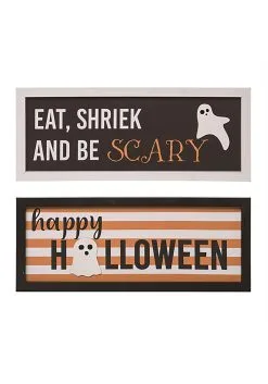 Transpac Ghostly Wood Wall Décor Set