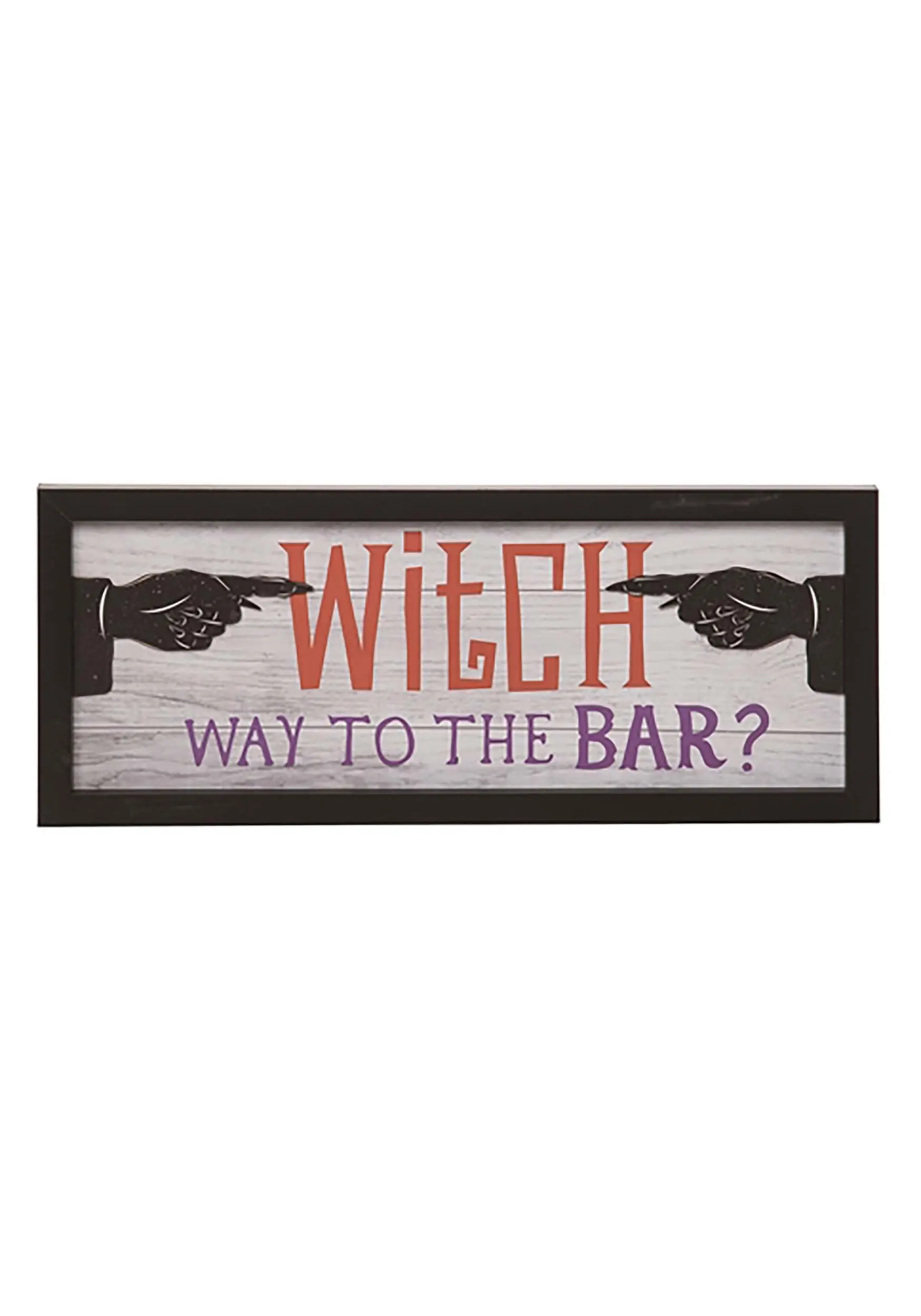 Transpac Wooden Witch Bar Halloween Sign Decoration 3 Transpac Wooden Witch Bar Halloween Sign Decoration